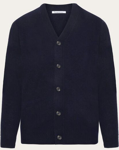 KnowledgeCotton Apparel Herren Strick-Jacke Cardigan reine Bio-Wolle