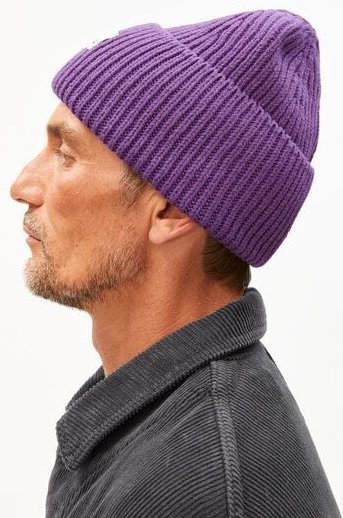 ARMEDANGELS LELEAA Unisex Mütze aus recyceltem Kashmir Mix