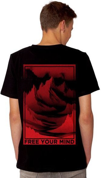 HANDGEDRUCKT "Free Your Mind" Männer T-Shirt von EarthPositive