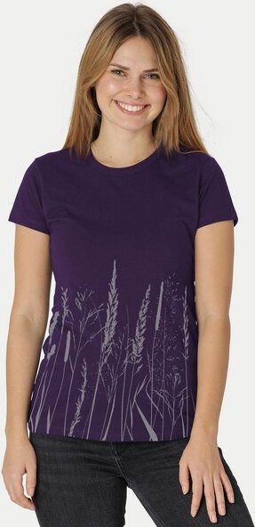 Peaces.bio - handbedruckte Biomode Damen Fit T-Shirt Gräservielfalt