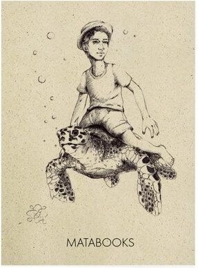 matabooks® Vintage A6 Postkarte aus nachhaltigem Graspapier