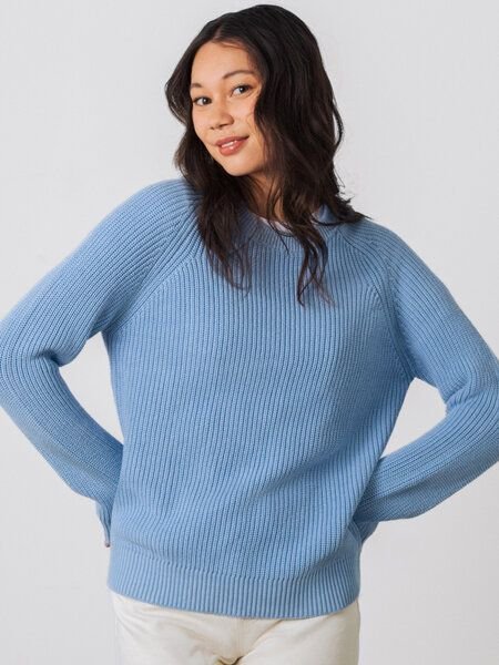 Honest Basics Damen Strickpullover aus 100% Bio-Baumwolle