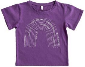 PETER JO Top Purple Rainbow