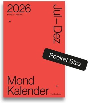 Candrakala Mondkalender 2026 Pocket 2. Halbjahr