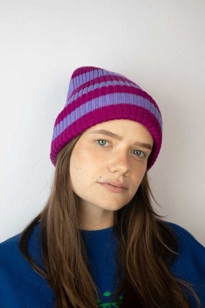 Strickmütze aus Merinowolle, abstehend Unisex Kiwistories