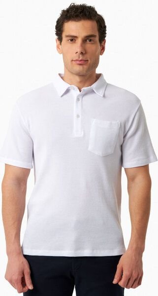 ORGANICATION Poloshirt aus Bio-Baumwolle mit Waffelstruktur