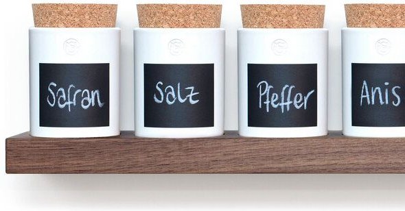 klotzaufklotz Gewürzregal Nussbaum