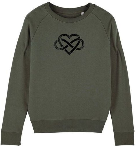 Human Family Bio Damen Rundhals Sweatshirt "Feel - Endless Love" - in 7 Farben