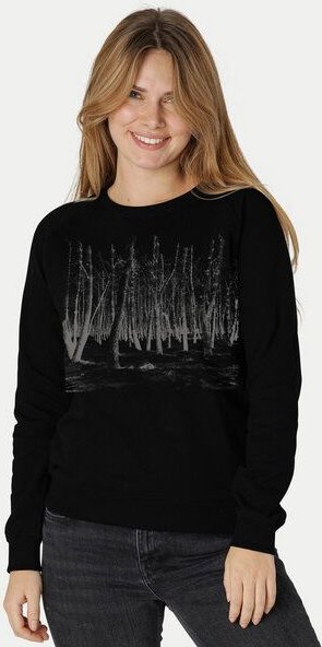 Peaces.bio - handbedruckte Biomode Damen Sweatshirt Woodland