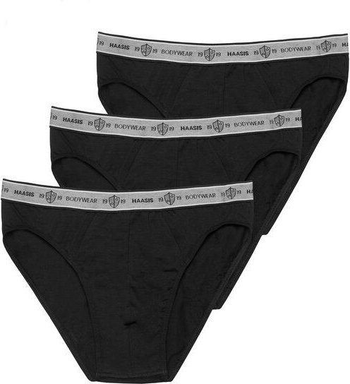 Haasis Bodywear Herren Slip ohne Eingriff Single Jersey 3er Pack,Bio Baumwolle/Elasthan
