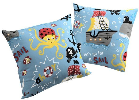 Nature by Adam Kissenhülle für Kinder aus 100% Bio-Baumwolle - Made in Germany - Pirates