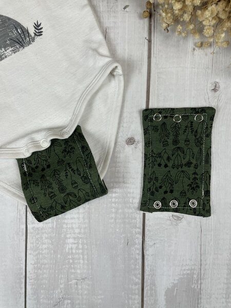 Stoffretter Baby Bodyverlängerung Wolle Seide versch. Größen- 2er Set