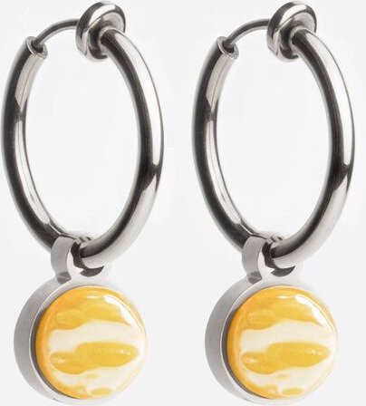 ALEXASCHA Silber Clip Creolen mit Anhänger | Mix & Match