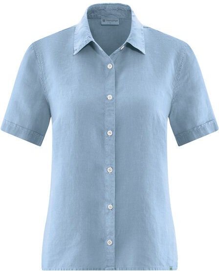 HempAge Kurzarmbluse Damen 100% Hanf