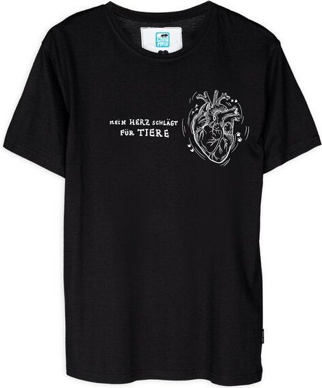 GARY MASH T-Shirt Herz für Tiere aus Bio-Baumwolle