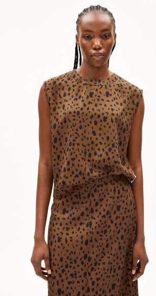 ARMEDANGELS NERAALI LEOPAA - Damen Bluse aus TENCEL Lyocell