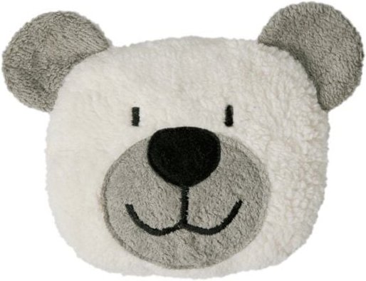 Efie Kirschkern-Wärmekissen Teddy grau, kontrolliert biologischer Anbau,