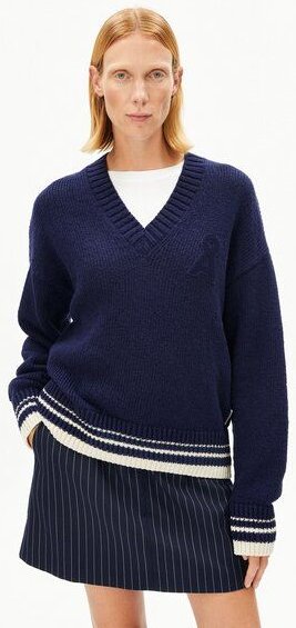 Thumbnail - ARMEDANGELS ICONIC Å COLLEGE Damen Strickpullover aus Bio-Baumwoll-Mix