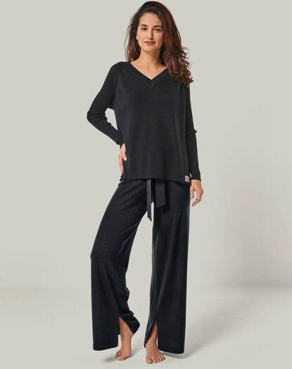 YOU LOOK PERFECT Merino Loungewear Set „Strickpullover Dorina & Strickhose Bailey"