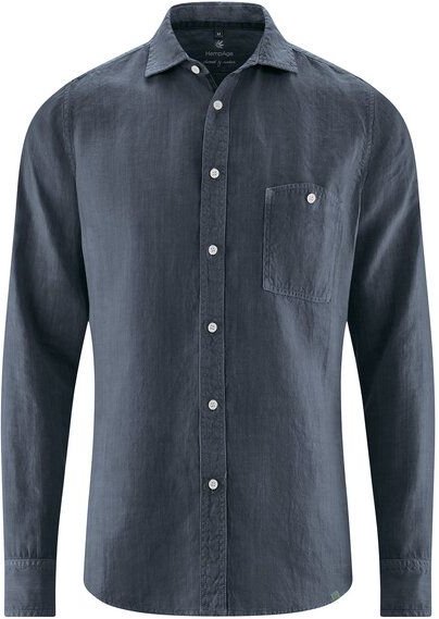 HempAge Schmales Langarmhemd 100% Hanf