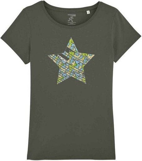 YTWOO Damen T-Shirt mit Stern in verschiedenen Varianten, Stern Shirt