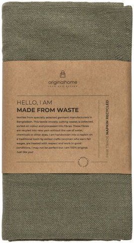 Originalhome Serviette aus recycelte Baumwolle,