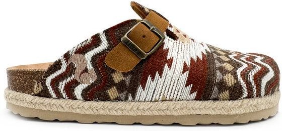 Vegane thies ® Eco Bio Yosemite Clogs aus rec. textilen Material mit Kork-Tieffussbett