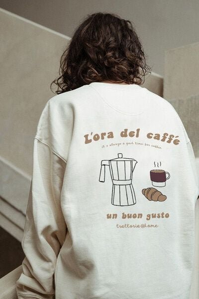 Kultgut NEW Fair & Vegan/ Flauschiger Oversize Sweater / Caffé