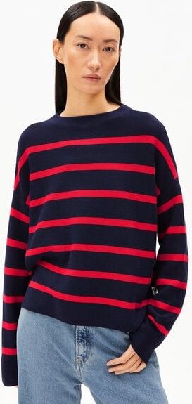 ARMEDANGELS MERINAA STRIPES Damen Pullover aus Bio-Baumwolle