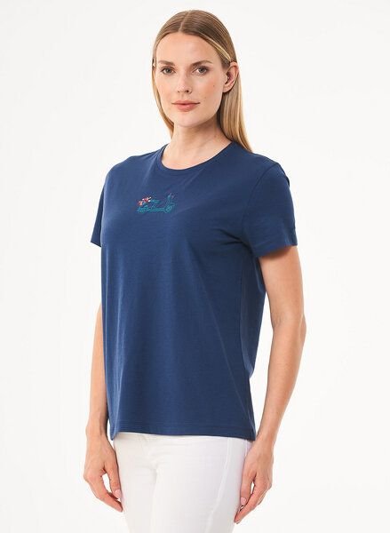 ORGANICATION T-Shirt aus Bio-Baumwolle mit Stickerei