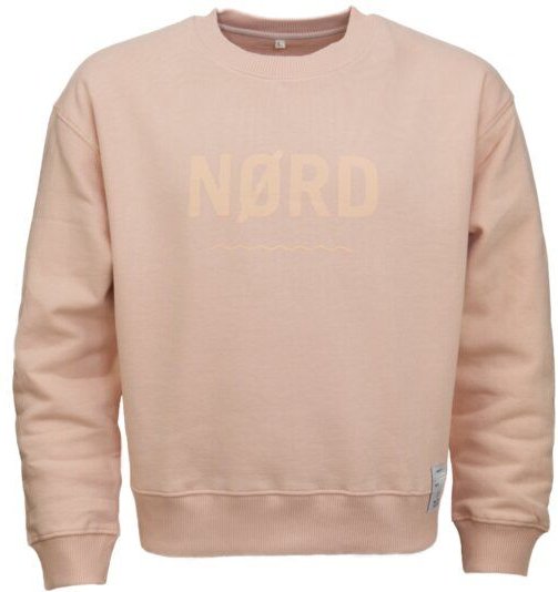 Waterkoog NØRD / Sweatshirt, rose , Biobaumwolle, leuchtender Print