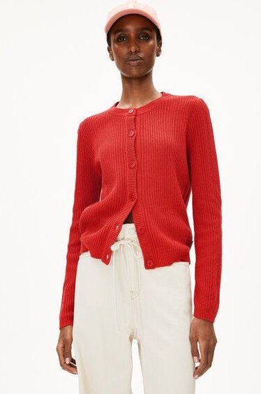 ARMEDANGELS RICALAA LINO Damen Strickjacke aus Leinen-Mix