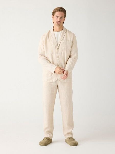 KnowledgeCotton Apparel Chinohose CHUCK aus Bio-Leinen