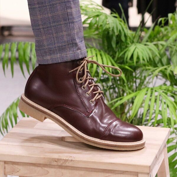 Fairticken Vegane Unisex Boots PERAL II (gefüttert, weinrot)