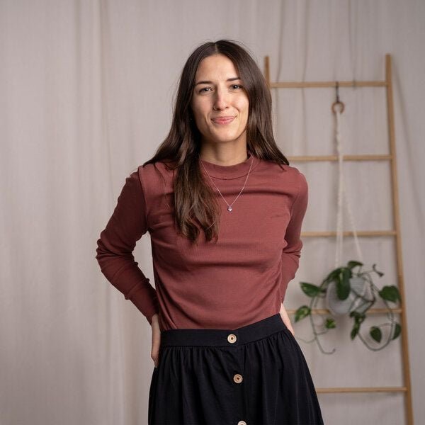 Vresh Clothing Viyola - Turtle Neck Longsleeve aus Biobaumwolle