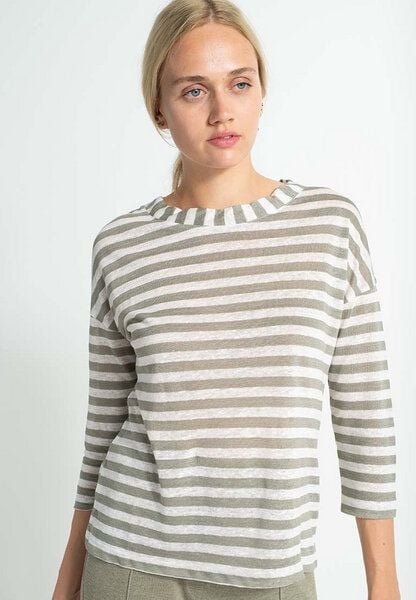 Alma & Lovis Leinenshirt im Regular-Fit aus Leinen | Leinen Ringel Shirt