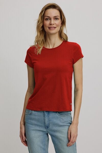 TRANQUILLO Basic-Shirt aus Biobaumwolle (W25C05)