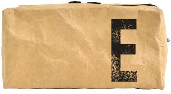 renna deluxe Waschtasche und Kosmetiktasche mit Monogramm, vegan, BRAUN