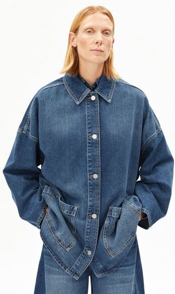 ARMEDANGELS DRAAPY DENIM Damen Jeansjacke aus TENCEL Lyocell Mix