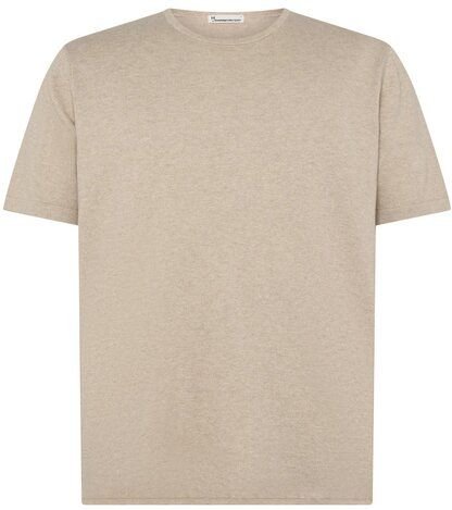 KnowledgeCotton Apparel Gestricktes T-Shirt aus Bio-Baumwolle und Kaschmir