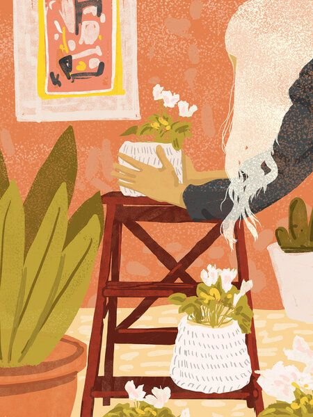 Photocircle Poster / Leinwandbild - The Indoor Gardener