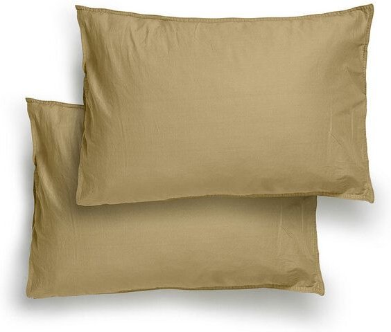 midnatt Baumwoll-Kopfkissenbezüge | GOTS-zertifiziert | Stonewashed