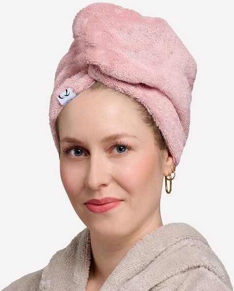 Qupro Spar-Set Turban-Handtuch & Scrunchies vegane Seide