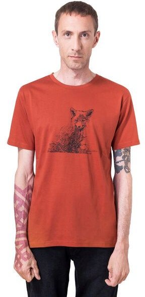 Hirschkind Bio- & Fair-Trade-Männershirt "Fuchs" rostrot