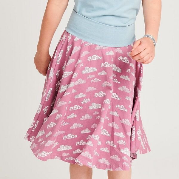 Cheeky Apple Tellerrock "Wolken Vintage Rose" aus Bio-Baumwolle