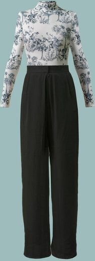 Atelier SNOW Set Langärmliger Body + Marlenehose Elena aus Bio-Lyocell