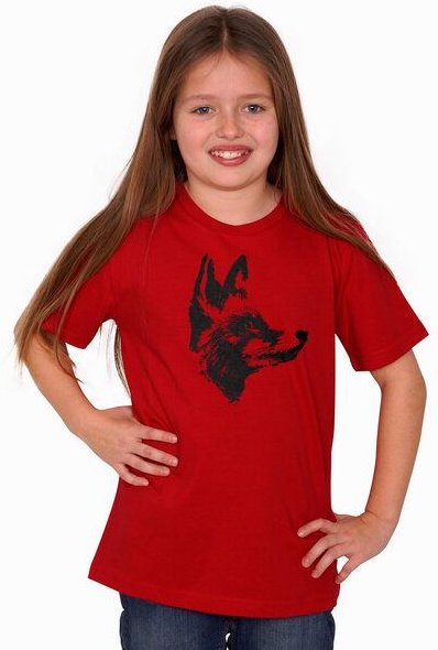 HANDGEDRUCKT "Reineke Fuchs" Kinder-T-Shirt reine Biobaumwolle (kbA)