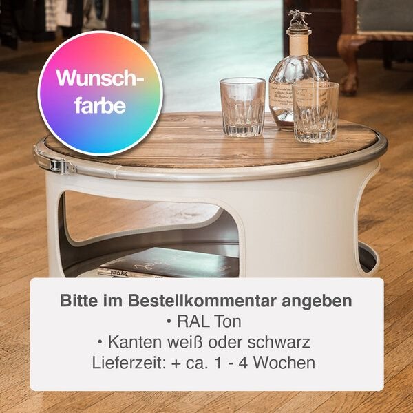 Lockengelöt Couchtisch aus einem Hamburger Ölfass - Little Bob verschiedene Farben