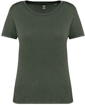 YTWOO Ausgewaschenes Damen T-Shirt aus 100% Bio-Baumwolle