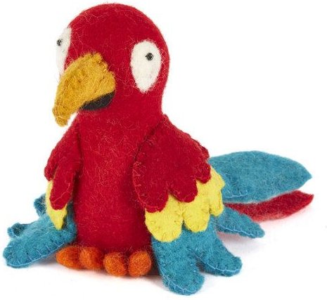 short'n'pietz Papagei als Filzeierwärmer